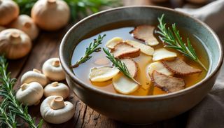 Bouillon aux champignons médicinaux
