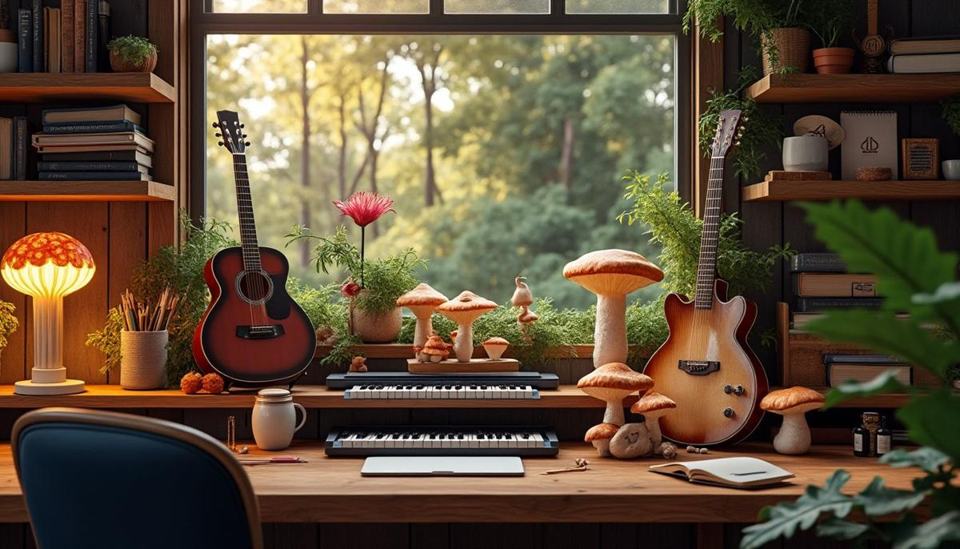 découvrez les bienfaits des champignons adaptogènes pour améliorer la concentration, la créativité et la performance des musiciens et artistes.