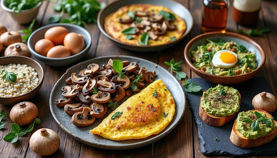 découvrez 5 recettes matinales savoureuses à base de champignons pour commencer votre journée plein d'énergie et de saveurs.
