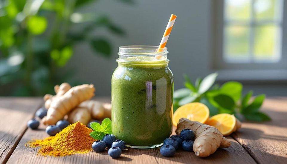 découvrez notre smoothie adaptogène du matin, une boisson saine et naturelle pour booster votre énergie et votre bien-être dès le réveil.