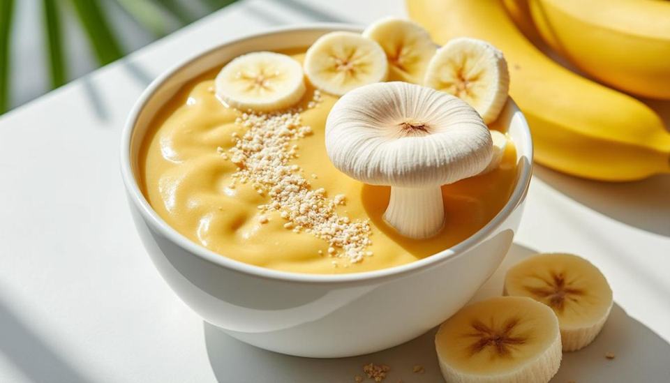 découvrez notre smoothie lion's mane à la banane pour un focus garanti et une énergie naturelle tout au long de la journée.